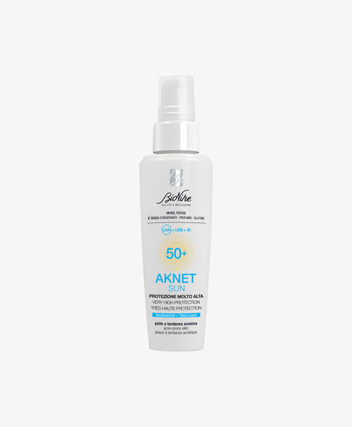 SUN SPF 50+ - acne skin | BioNike - Sito Ufficiale