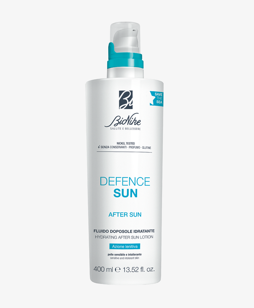 Fluido Doposole Idratante - After Sun - promo defence sun | BioNike - Sito Ufficiale