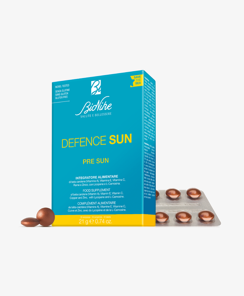 Integratore Alimentare - Pre Sun - Defence Sun | BioNike - Sito Ufficiale