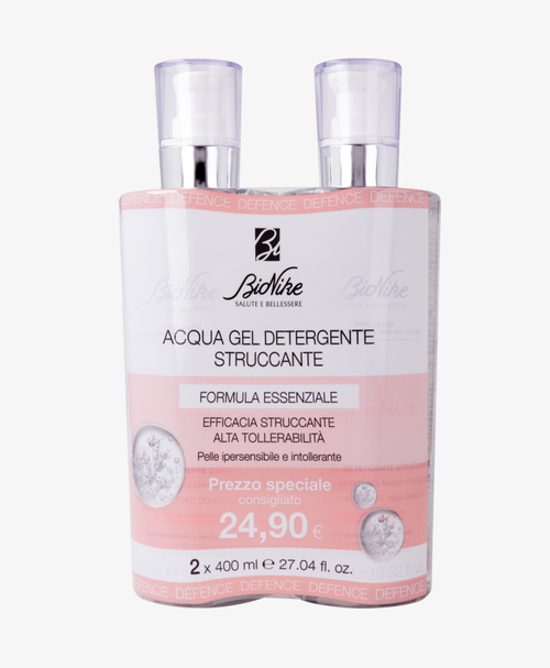 Cleansing Water-Gel Makeup Remover Dual-Pack - Defence | BioNike - Sito Ufficiale